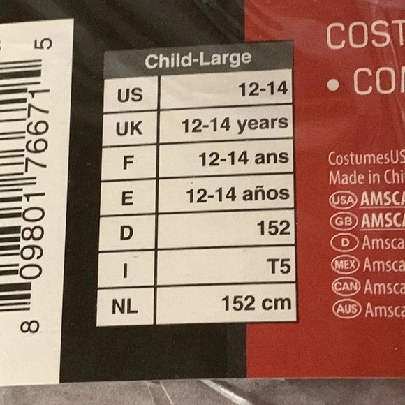 Youth Disney Star Wars Finn Halloween Costume Large 12-14 Years - Picture 6 of 6